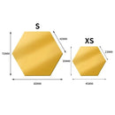 Hexágono acrílico espelho adesivo de parede acrílico adesivo ouro prata mosaico telhas removível diy quarto banheiro decoração casa adesivo